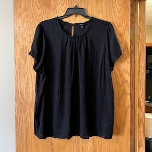 Torrid Black Eyelet Blouse (sz 4)